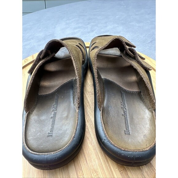 Hammacher Schlemmer Walk on Air Sandals Womens Size US 9 EU 39 Brown Comfort - Picture 4 of 7